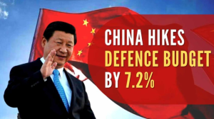 China says to hike defence spending by 7.2% this year
