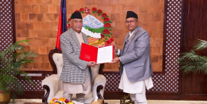 Inter-Legislature Forum submits Pokhara Declaration to PM Oli