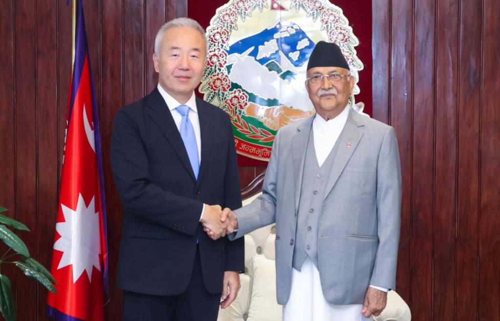 Japanese ambassador pays courtesy call on PM Oli