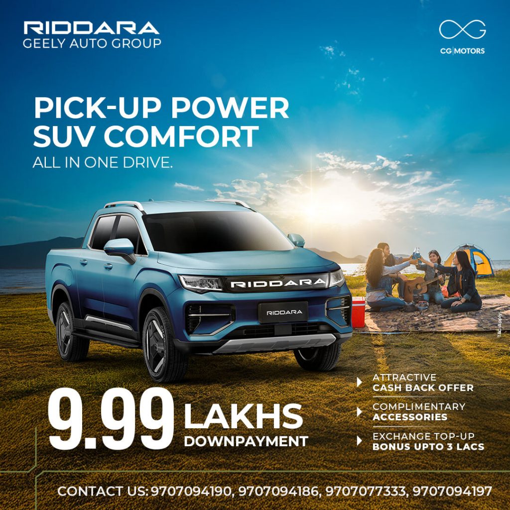 CG Motors Launches Riddara RD6 with Rs. 9.99 Lakh Down Payment and Exclusive Benefits