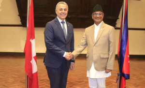 Home Minister Lekhak, Swiss Foreign Minister Cassis meet