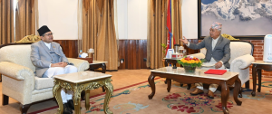 Speaker Ghimire Briefs President Paudel on Upcoming World Speakers’ Conference