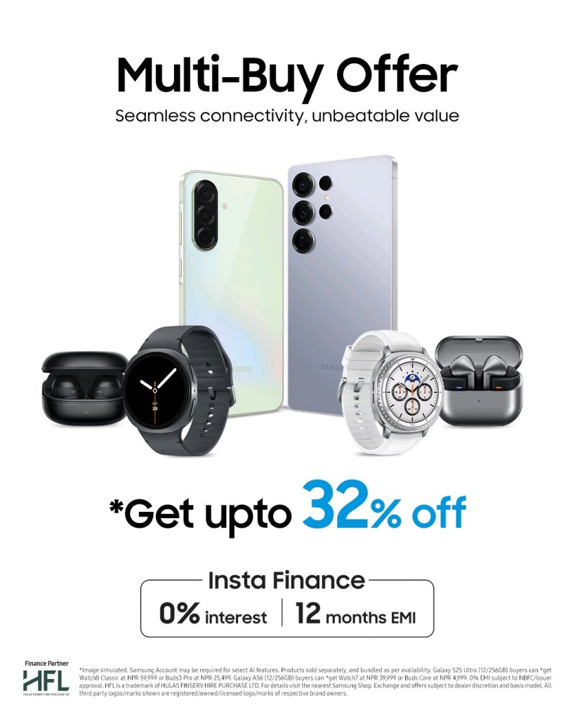 Samsung Nepal Launches Exciting Multi-Buy Offer on Latest Galaxy Smartphones and Wearables