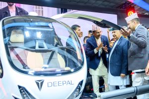 Prime Minister Officially Unveils Nepal’s First Flying Car – Deepal eVTOL – at NADA Auto Show 2025