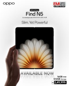 OPPO Nepal Launches Find N5: The World’s Thinnest Book-Style Foldable with Advanced Design, Battery Life, and Performance