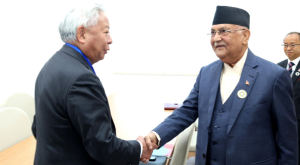 AIIB Chair Liqun pays courtesy call on PM Oli