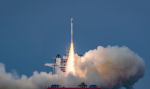 China launches new satellites from sea