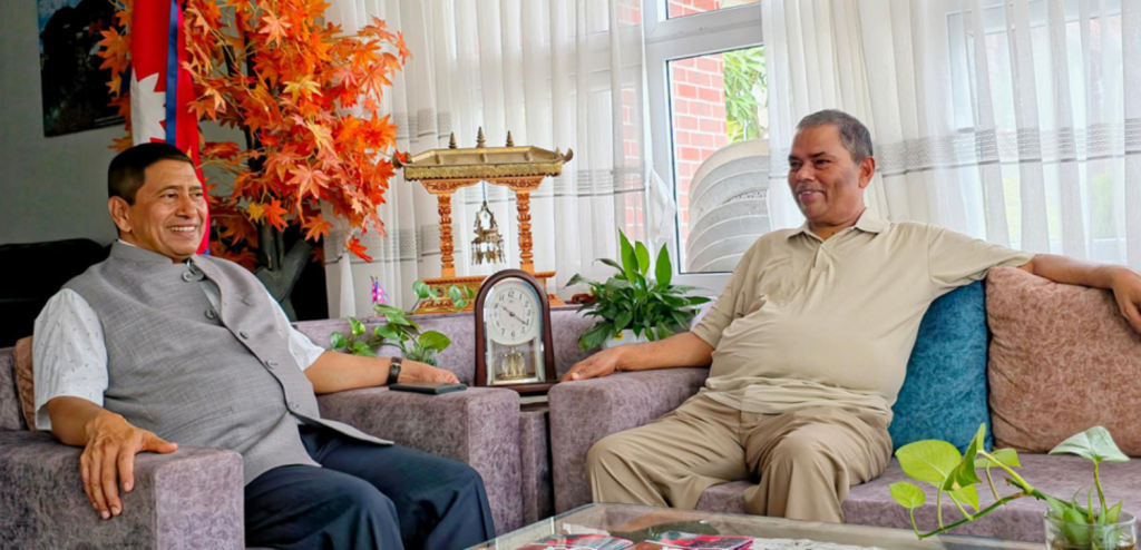 Leader Shrestha and Yadav discuss about protecting achievements