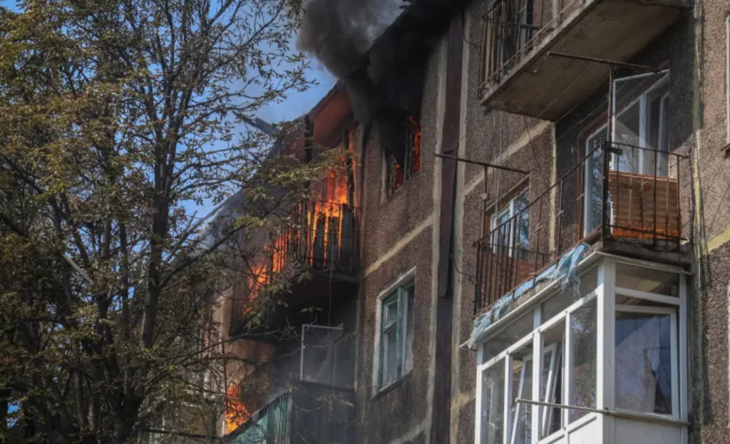 Ukraine targets Russian oil refinery, apartment block