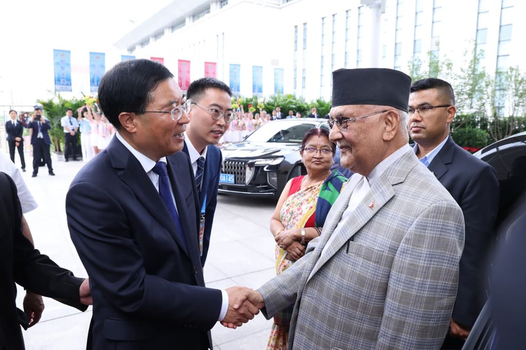 Prime Minister Oli in Beijing