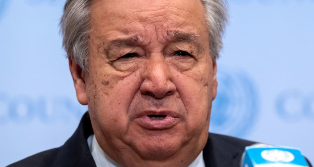 UN Secretary-General Guterres urges restraint
