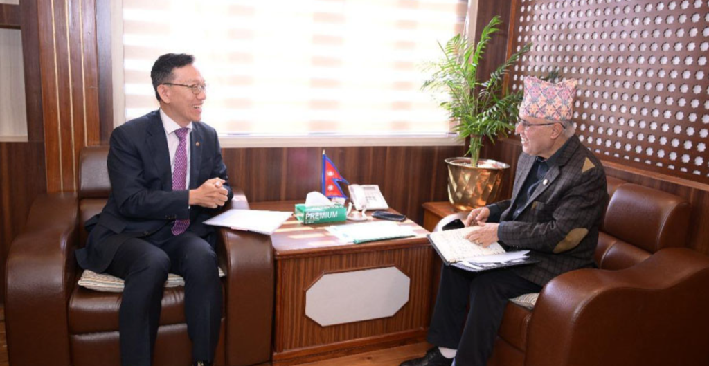 RoK ambassador calls on Finance Minister Khanal