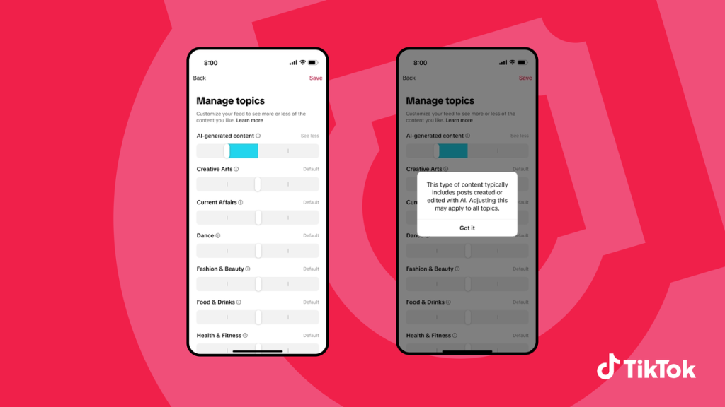 TikTok Expands AI Transparency With New Controls and Global Education Initiatives