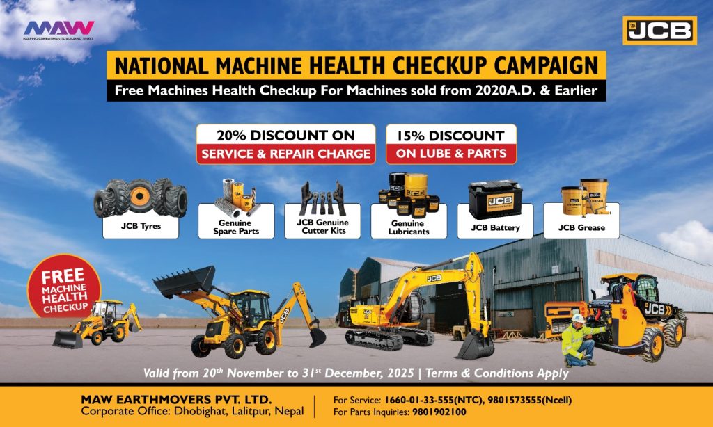 MAW Earthmovers Announces Nationwide National Machine Health Checkup Campaign for JCB Owners