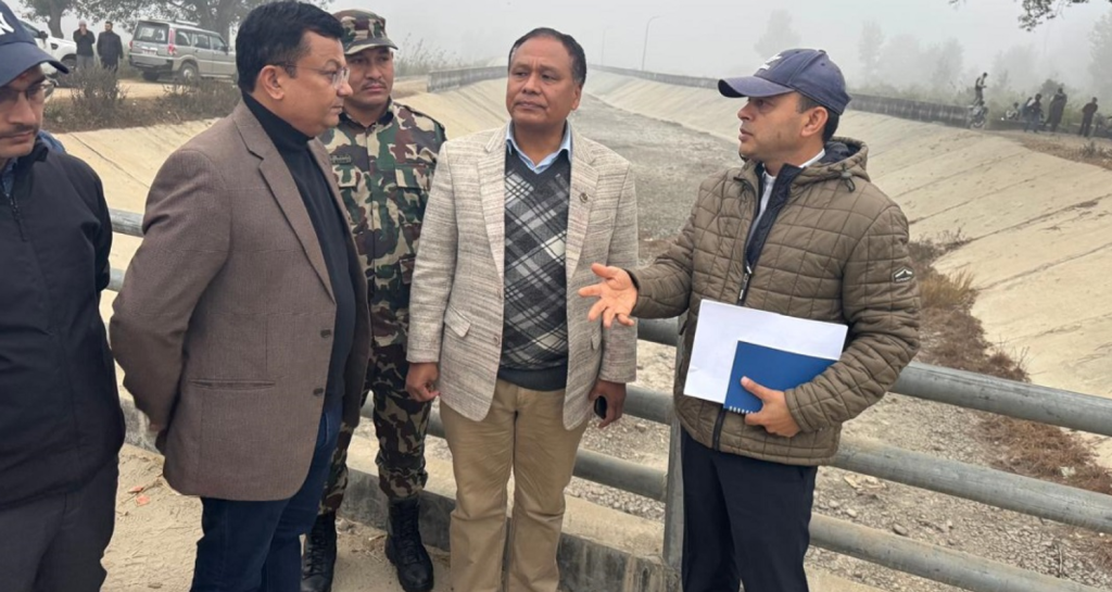 Minister Ghising confident of availing water from Tanakpur barrage