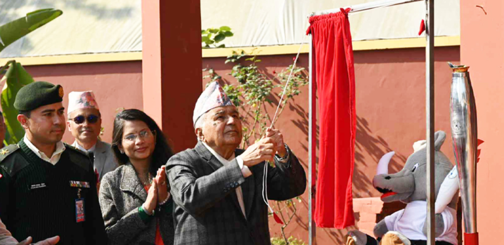 President Paudel unveils mascot of 13th Kinder Olympic Programme