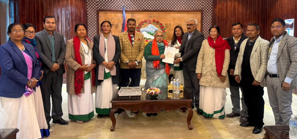 Tharu Kalyankarini Sabha delegation calls on PM Karki