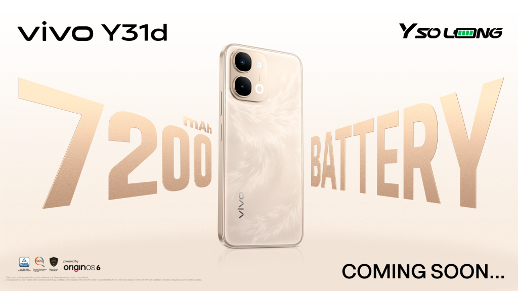 vivo Prepares to Introduce Y31d with Its Largest Power Cell Yet