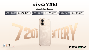 vivo Launches Y31d with Its Largest 7200mAh Battery