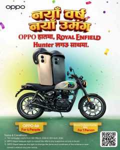 OPPO Launches “OPPO Nawa Barsa, Naya Umanga” Campaign with Weekly Smartphone Giveaways and Grand Prize Royal Enfield Hunter 350