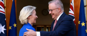 EU and Australia sign free trade pact and announce a new defense partnership