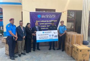 Nepal SBI Bank Ltd. Extends Support to Area Police Office, Tandi, Ratnanagar