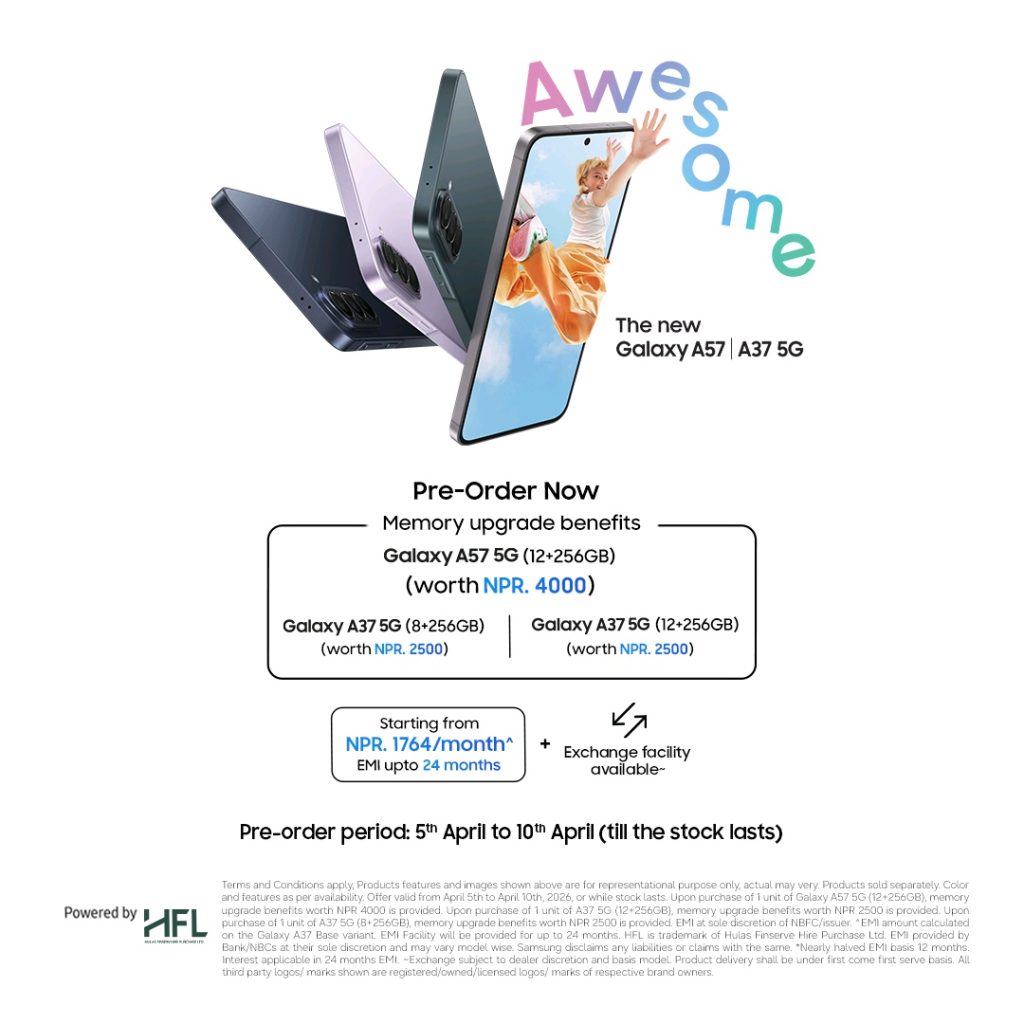 Samsung Nepal Opens Pre-Order for Galaxy A57 5G and Galaxy A37 5G with Exclusive Offers