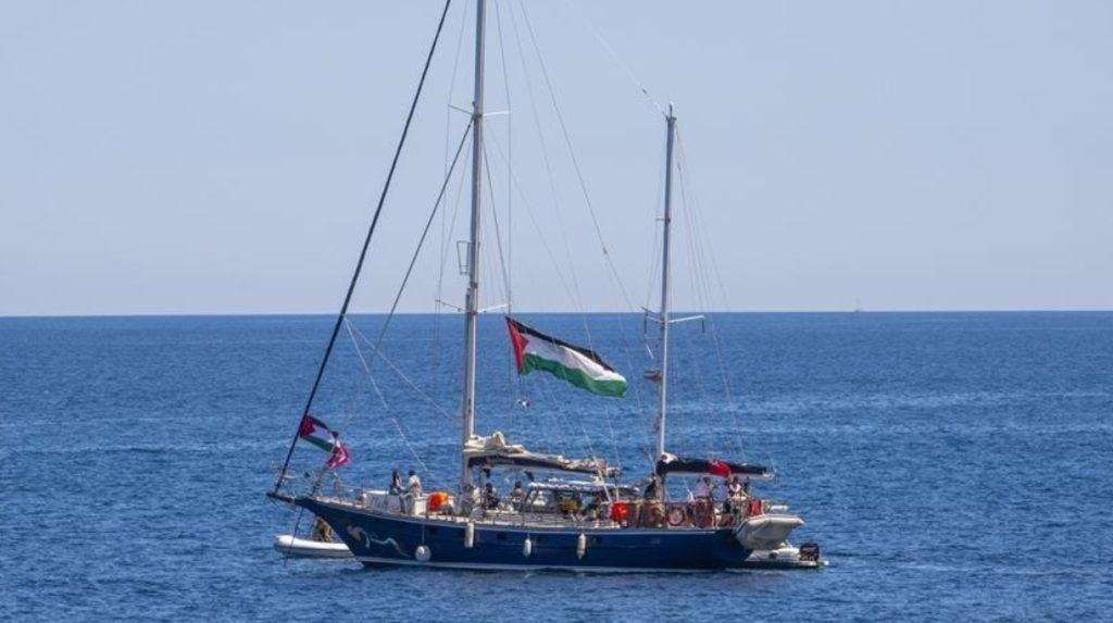 Israel intercepts Gaza-bound aid flotilla boats
