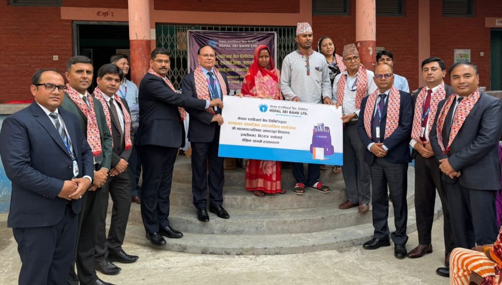 Nepal SBI Bank Conducts CSR Activity at School in Birgunj