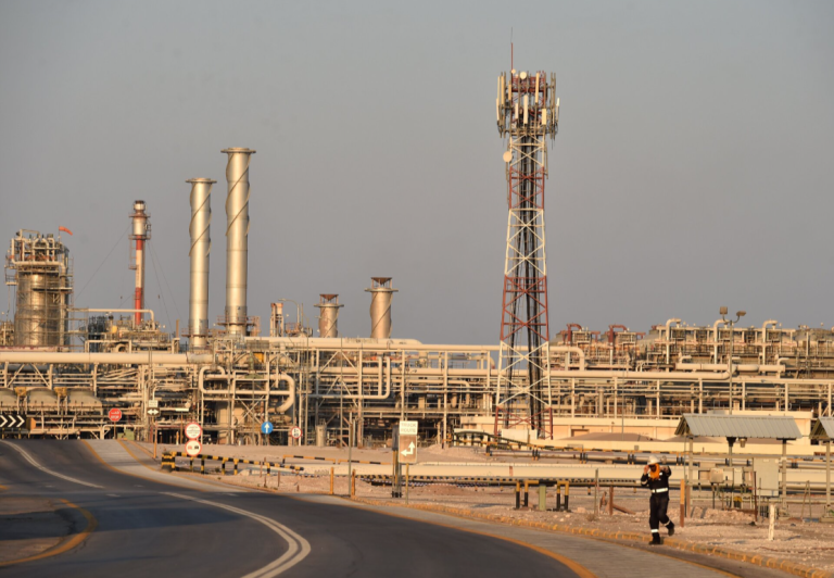 Oil giant Saudi Aramco says quarterly profits up as crude prices surge