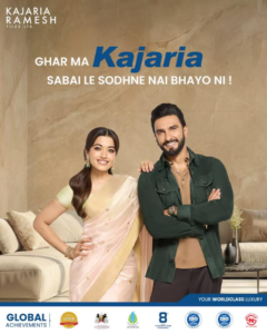 Kajaria Ramesh Tiles Launches New Campaign Featuring Ranveer Singh and Rashmika Mandanna