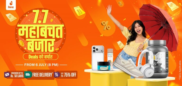 Daraz Nepal Launches 7.7 Mahabachat Bazaar with Discounts Up to 75%, Mega Giveaways and Exclusive Brand Offers