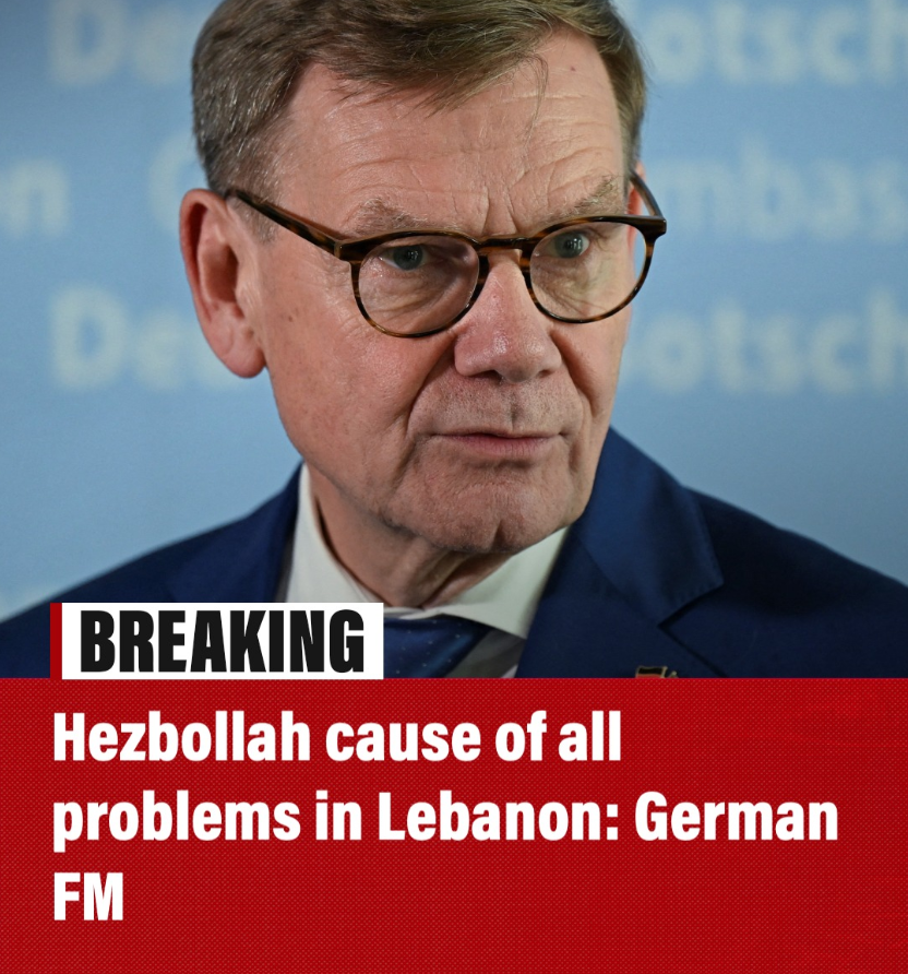 Lebanon must remove Hezbollah threat from south: German minister