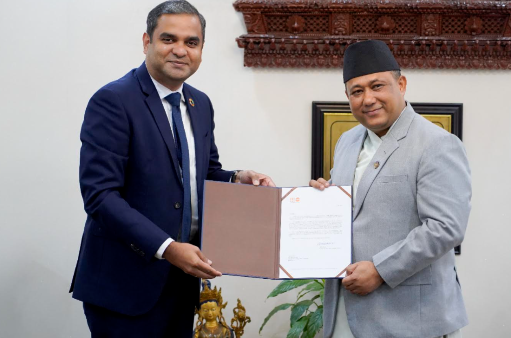 UNFPA Representative Sriram Haridass Presents Credentials to Nepal Government