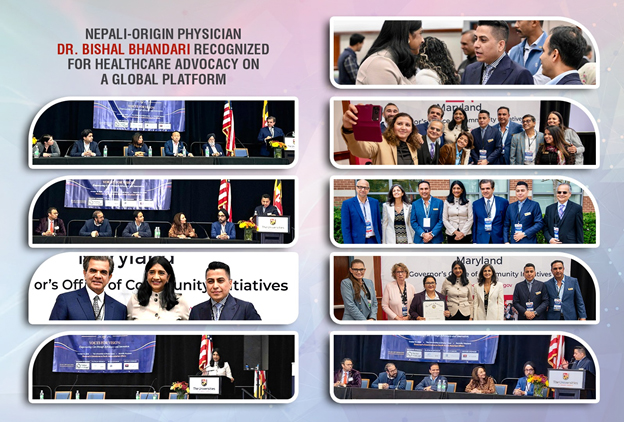 Nepali-Origin Physician Dr. Bishal Bhandari Receives Maryland Governor’s Citation for Healthcare Advocacy
